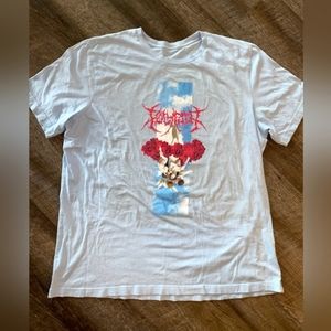 Polyphia Band Tee - light blue floral xxl